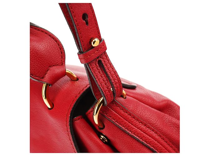 Chloé Borsa a tracolla 2-Way Elsie in pelle rossa - vista 8