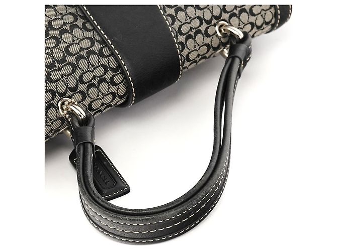 Coach Borsa Soho Top Handle Signature Grigia 6349 - vista 11