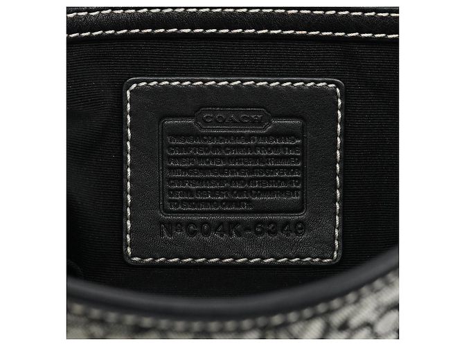 Coach Borsa Soho Top Handle Signature Grigia 6349 - vista 12