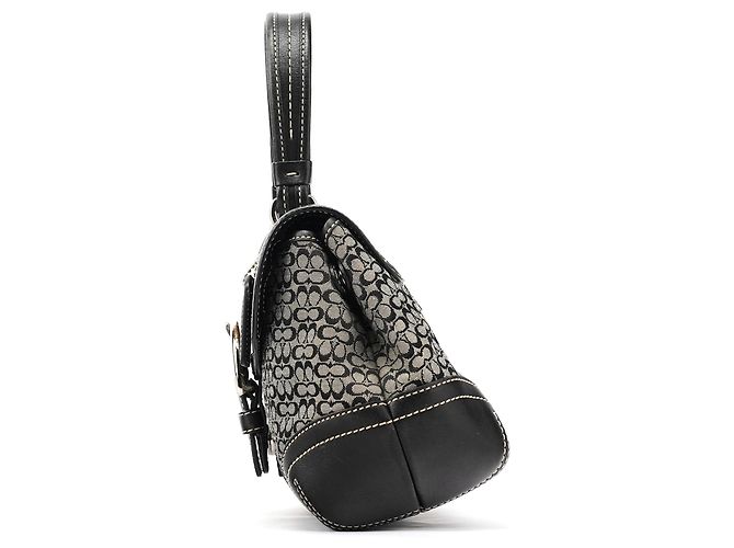 Coach Borsa Soho Top Handle Signature Grigia 6349 - vista 2