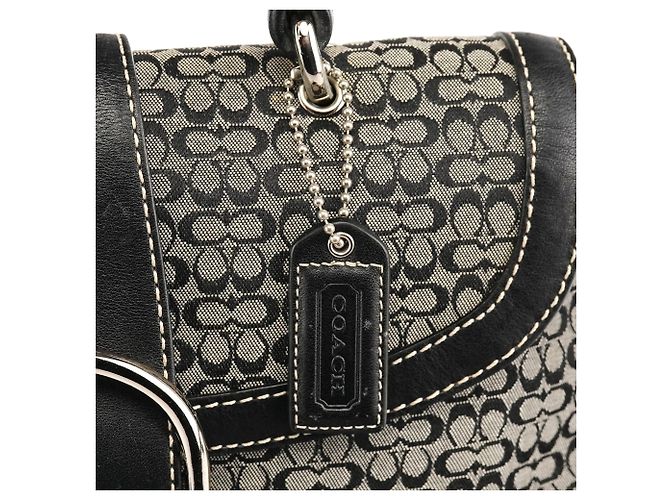 Coach Borsa Soho Top Handle Signature Grigia 6349 - vista 6