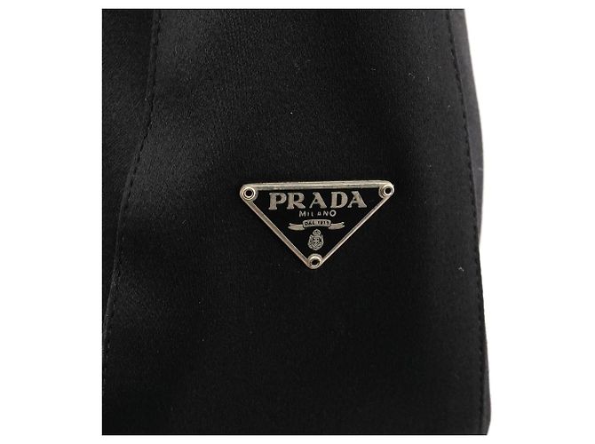 Prada Borsa a spalla Asim Shoulder Bag 1998 Black Raso - vista 5