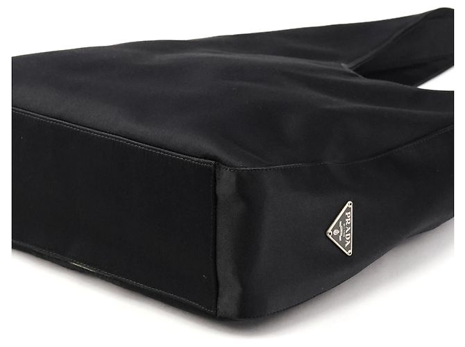 Prada Borsa a spalla Asim Shoulder Bag 1998 Black Raso - vista 7