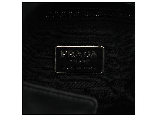 Prada Borsa a spalla Asim Shoulder Bag 1998 Black Raso - vista 9