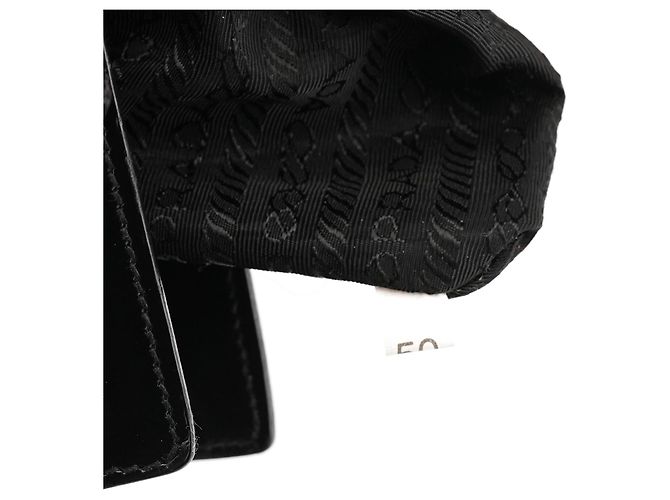 Prada Borsa tote sport 1995 in pelle spazzolato nera - vista 14