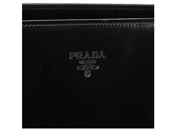 Prada Borsa tote sport 1995 in pelle spazzolato nera - vista 5