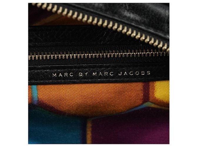 Marc by Marc Jacobs Borsa Black Quilted Leather Classic Q Baby Groovee Bag - vista 12