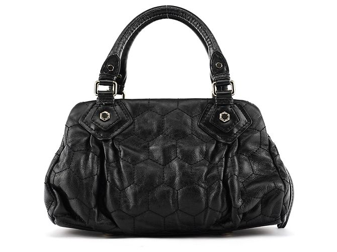 Marc by Marc Jacobs Borsa Black Quilted Leather Classic Q Baby Groovee Bag - vista 3