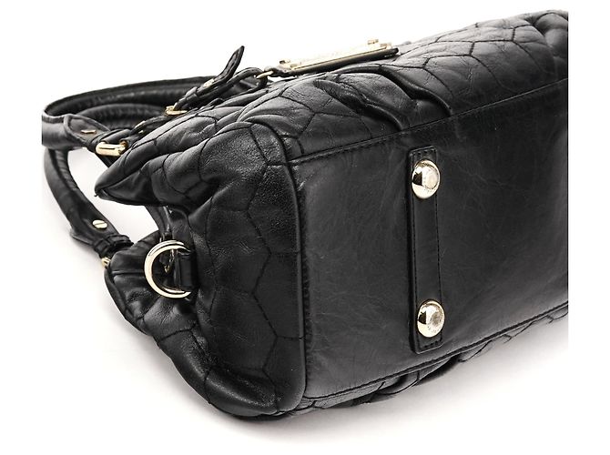 Marc by Marc Jacobs Borsa Black Quilted Leather Classic Q Baby Groovee Bag - vista 9