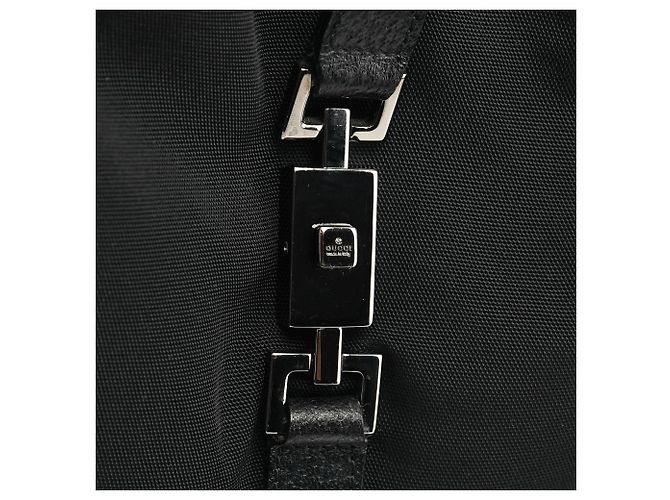 Gucci 001 3346 Borsa a tracolla Jackie in nylon nero - vista 5