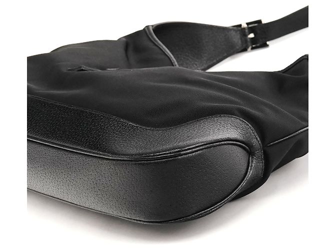 Gucci 001 3346 Borsa a tracolla Jackie in nylon nero - vista 7
