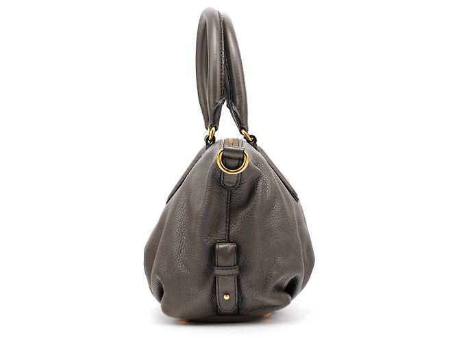 Marc by Marc Jacobs Borsa 2-Way Classic Q in pelle grigia - vista 2