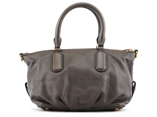 Marc by Marc Jacobs Borsa 2-Way Classic Q in pelle grigia - vista 3