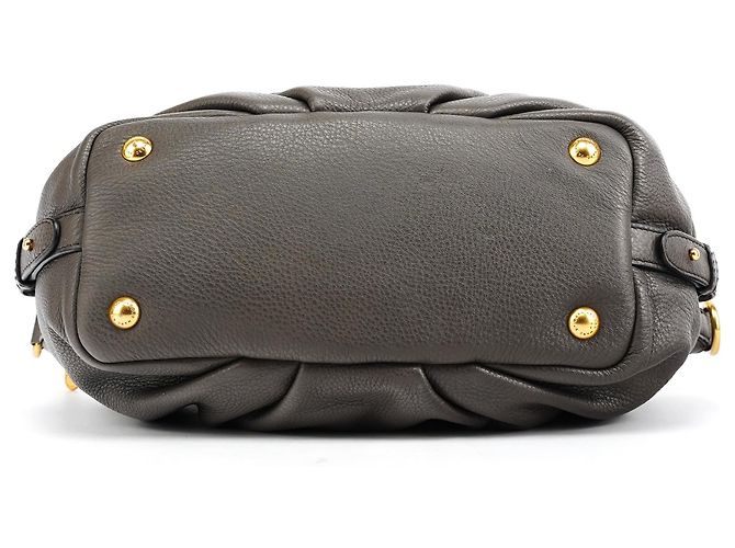 Marc by Marc Jacobs Borsa 2-Way Classic Q in pelle grigia - vista 5