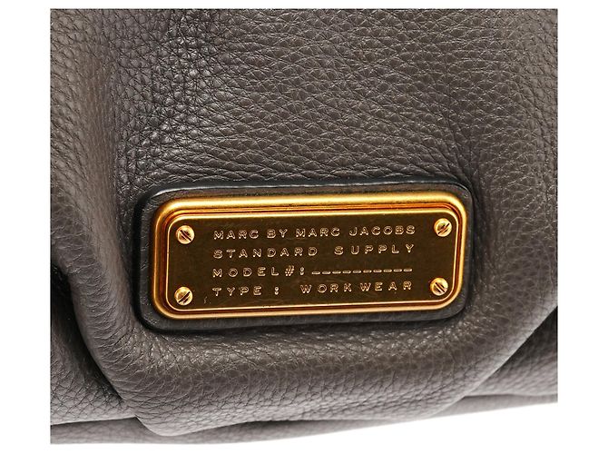 Marc by Marc Jacobs Borsa 2-Way Classic Q in pelle grigia - vista 6