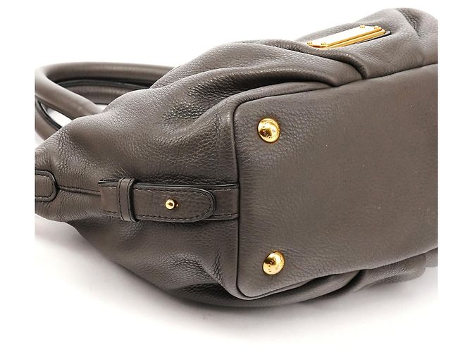 Marc by Marc Jacobs Borsa 2-Way Classic Q in pelle grigia - vista 7