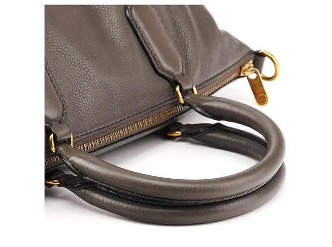 Marc by Marc Jacobs Borsa 2-Way Classic Q in pelle grigia - vista 9