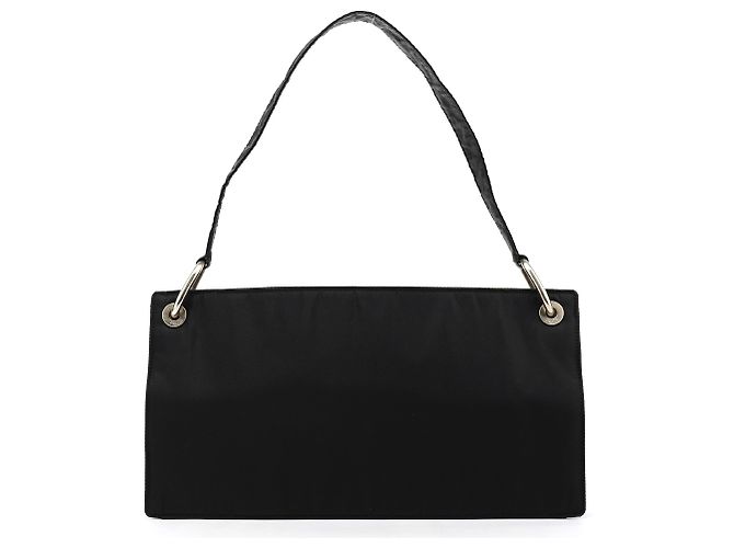 Prada Borsa a tracolla B6781 Black Tessuto Metallo Nylon - vista 3