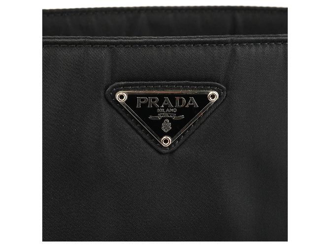 Prada Borsa a tracolla B6781 Black Tessuto Metallo Nylon - vista 5