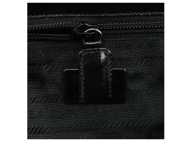 Prada Borsa a tracolla in pelle Vitello nera - vista 14