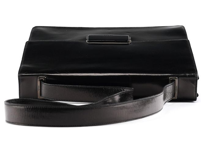 Prada Borsa a tracolla in pelle Vitello nera - vista 4
