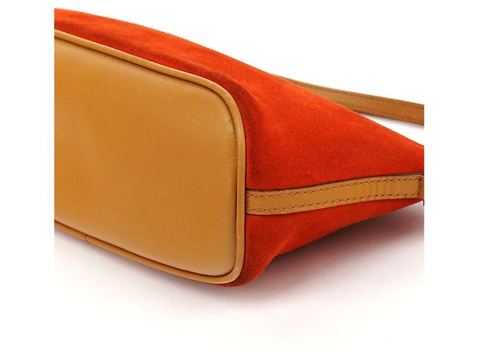 Gucci 039 1103 Orange Suede Boat Pochette - vista 10