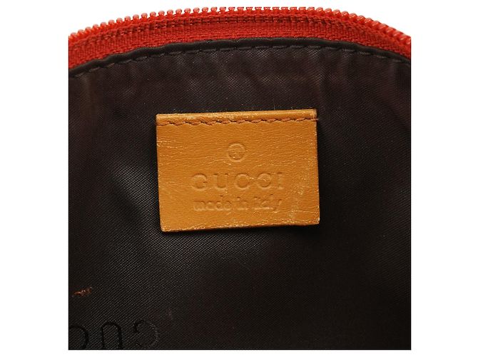 Gucci 039 1103 Orange Suede Boat Pochette - vista 11