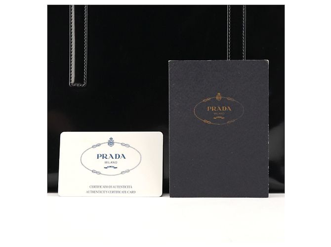 Prada Borsa Tote Sport 1995 in pelle Spazzolato nera - vista 10