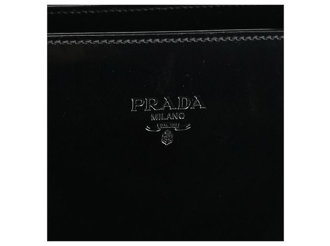 Prada Borsa Tote Sport 1995 in pelle Spazzolato nera - vista 5