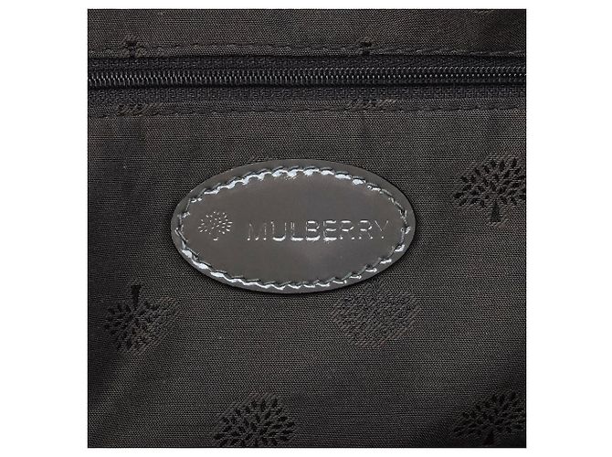 Mulberry Borsa Boston Mabel in pelle verniciata verde kaki - vista 11