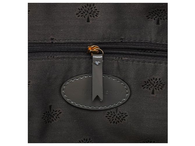 Mulberry Borsa Boston Mabel in pelle verniciata verde kaki - vista 12