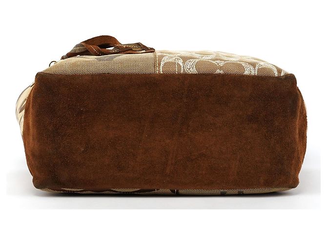 Coach 10234 Borsa Tote patchwork Signature Beige Brown - vista 4
