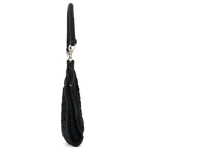 Dolce & Gabbana Clutch in maglia di lana nera - vista 2