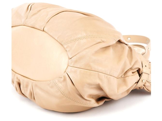 Céline Borsa Pillow 2-Way in pelle di vitello beige - vista 12