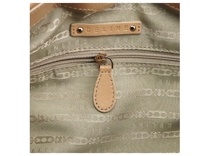 Céline Borsa Pillow 2-Way in pelle di vitello beige - vista 15