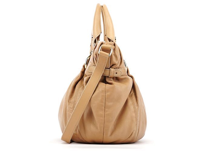 Céline Borsa Pillow 2-Way in pelle di vitello beige - vista 2