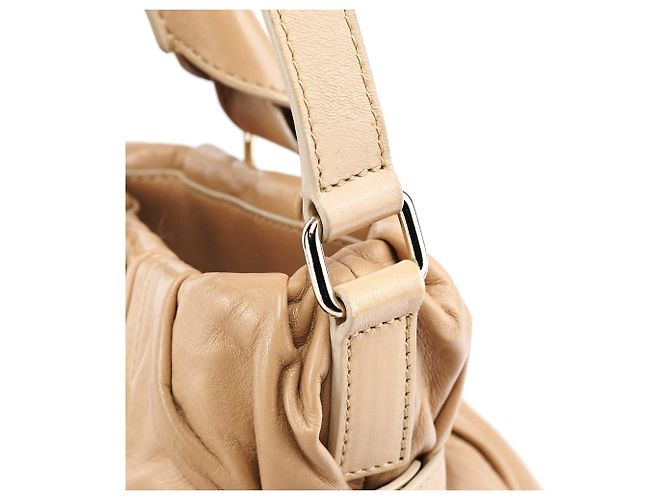 Céline Borsa Pillow 2-Way in pelle di vitello beige - vista 9