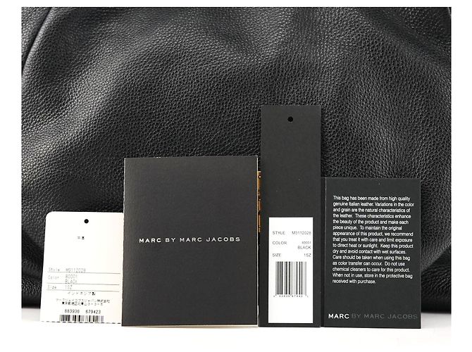 Marc by Marc Jacobs Borsa 2-Way Classic Q Fran in pelle nera - vista 12