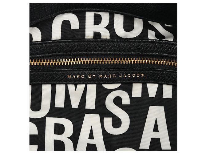Marc by Marc Jacobs Borsa 2-Way Classic Q Fran in pelle nera - vista 14