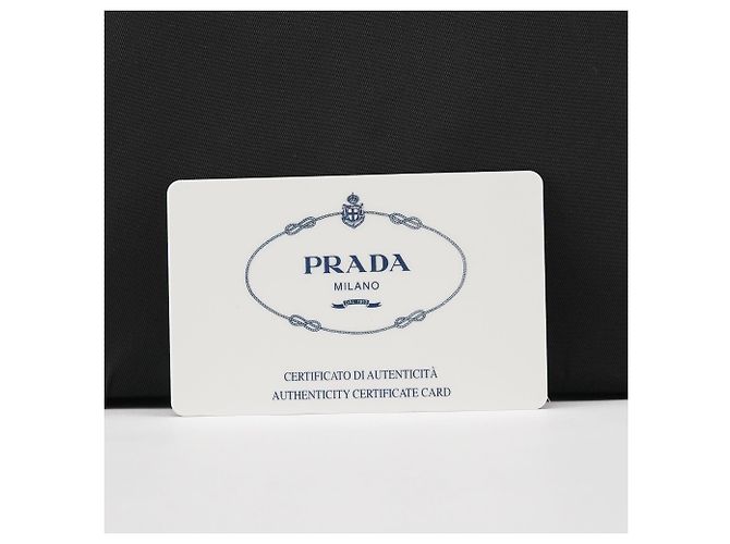 Prada Borsa a mano in Nylon Tessuto Spazzolato Nero - vista 12