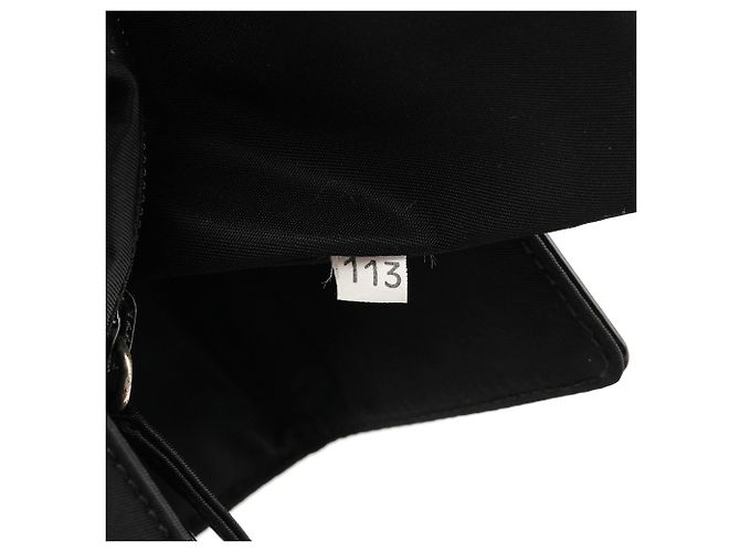 Prada Borsa a mano in Nylon Tessuto Spazzolato Nero - vista 17