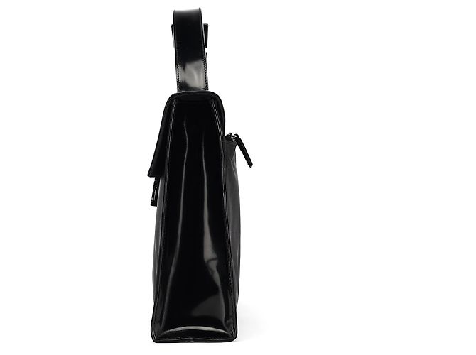 Prada Borsa a mano in Nylon Tessuto Spazzolato Nero - vista 2