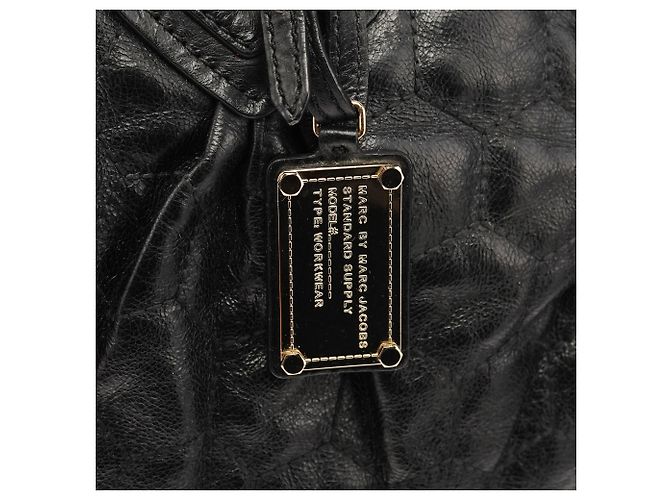Marc by Marc Jacobs Borsa 2-Way Classic Q in pelle trapuntata nera - vista 6