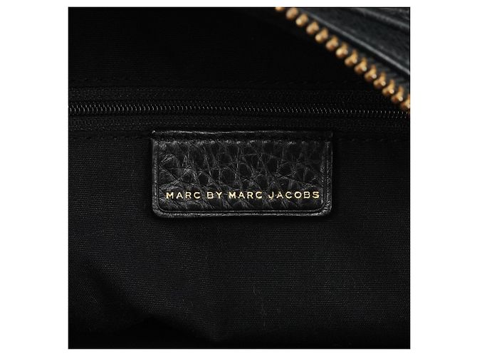 Marc by Marc Jacobs Borsa Bowling 2-Way Classic Q in pelle nera - vista 12