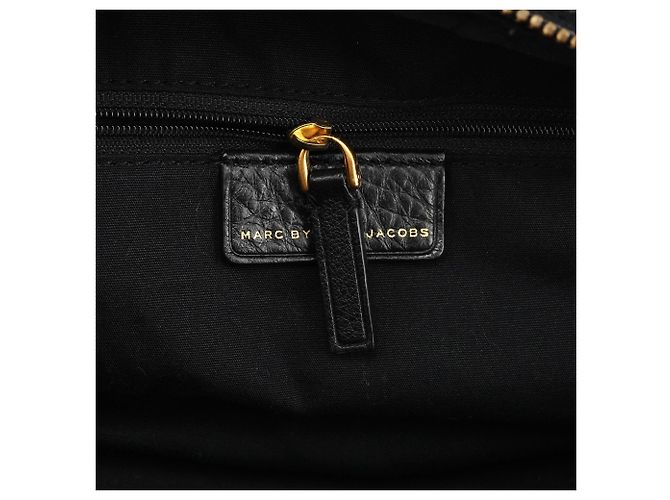 Marc by Marc Jacobs Borsa Bowling 2-Way Classic Q in pelle nera - vista 13