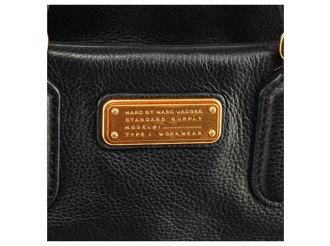 Marc by Marc Jacobs Borsa Bowling 2-Way Classic Q in pelle nera - vista 6