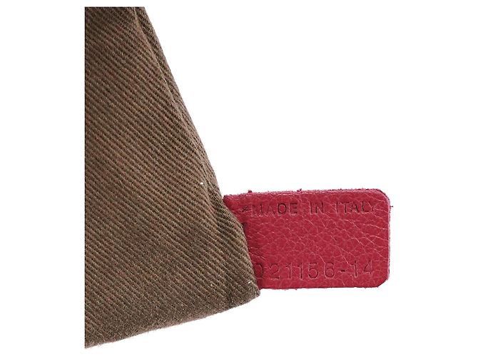 Chloé Borsa Marcie 2-Way in pelle bordeaux - vista 16