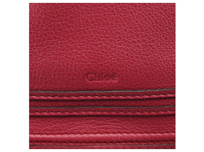 Chloé Borsa Marcie 2-Way in pelle bordeaux - vista 6