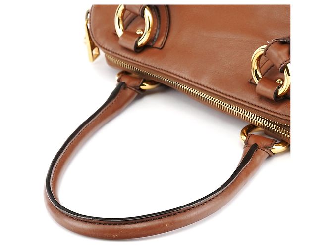 Marc Jacobs Borsa Tote in pelle marrone chiaro con tasche multiple - vista 11
