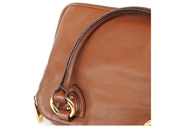Marc Jacobs Borsa Tote in pelle marrone chiaro con tasche multiple - vista 12